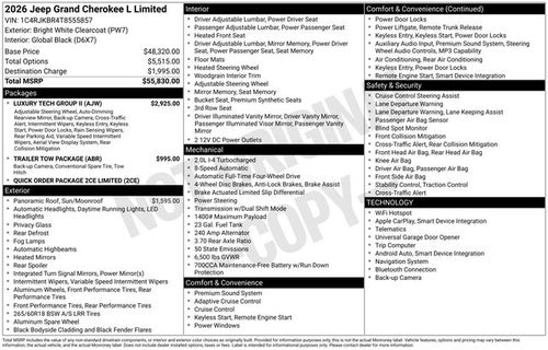 2026 Jeep Grand Cherokee L Limited