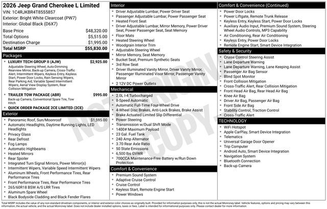 2026 Jeep Grand Cherokee L Limited