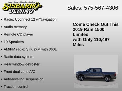 2019 RAM 1500 Limited Crew Cab 4x4 5'7' Box