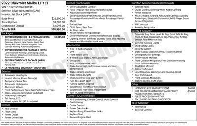 2022 Chevrolet Malibu FWD LT
