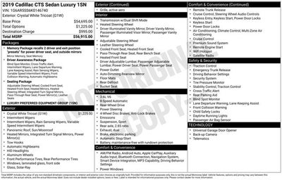 2019 Cadillac CTS Luxury