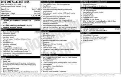 2016 GMC Acadia SLE-1