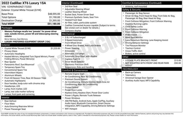 2022 Cadillac XT6 FWD Luxury