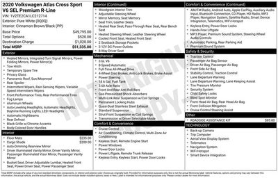 2020 Volkswagen Atlas Cross Sport 3.6L V6 SEL Premium R-Line