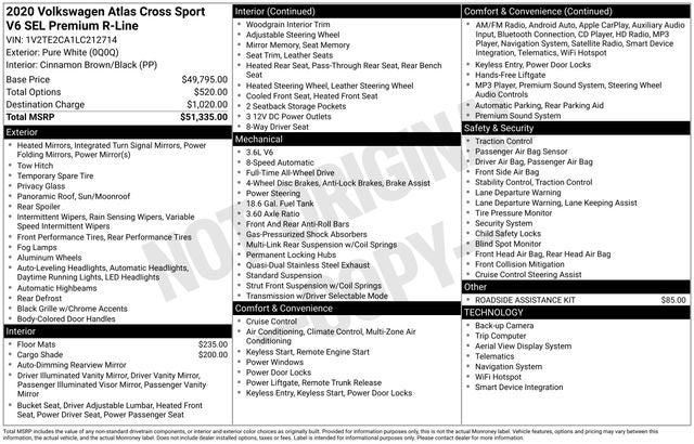2020 Volkswagen Atlas Cross Sport 3.6L V6 SEL Premium R-Line