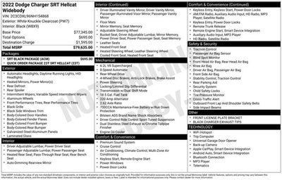 2022 Dodge Charger SRT Hellcat Widebody