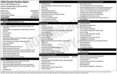 2025 Chrysler Pacifica PACIFICA SELECT
