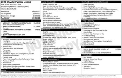 2025 Chrysler Pacifica PACIFICA LIMITED
