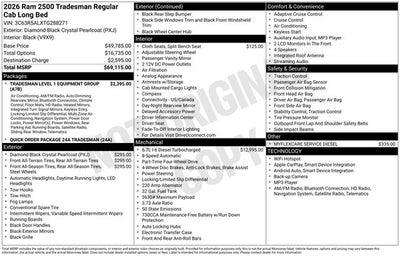 2026 RAM 2500 Tradesman