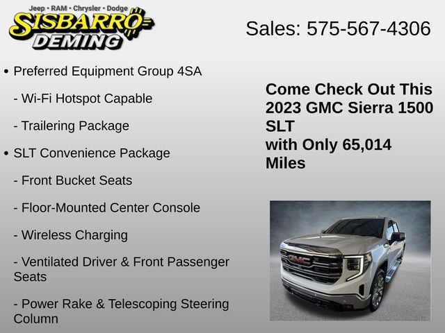 2023 GMC Sierra 1500 4WD Crew Cab Short Box SLT