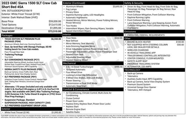 2023 GMC Sierra 1500 4WD Crew Cab Short Box SLT