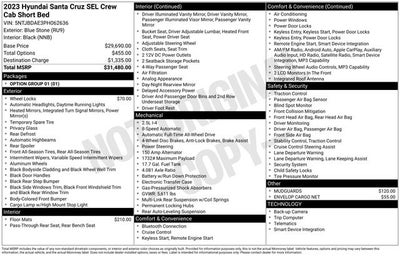 2023 Hyundai Santa Cruz SEL