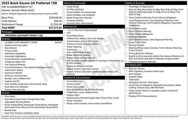 2025 Buick Encore GX Preferred FWD