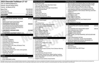 2023 Chevrolet Trailblazer FWD LT