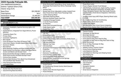 2025 Hyundai Palisade SEL