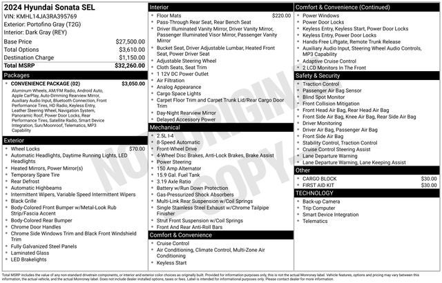 2024 Hyundai Sonata SEL